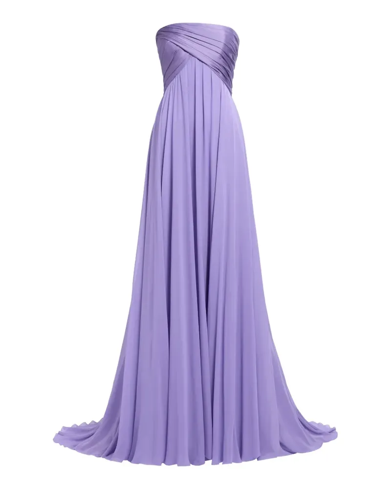 Elie Saab Trägerloses Kleid - Violett Violett