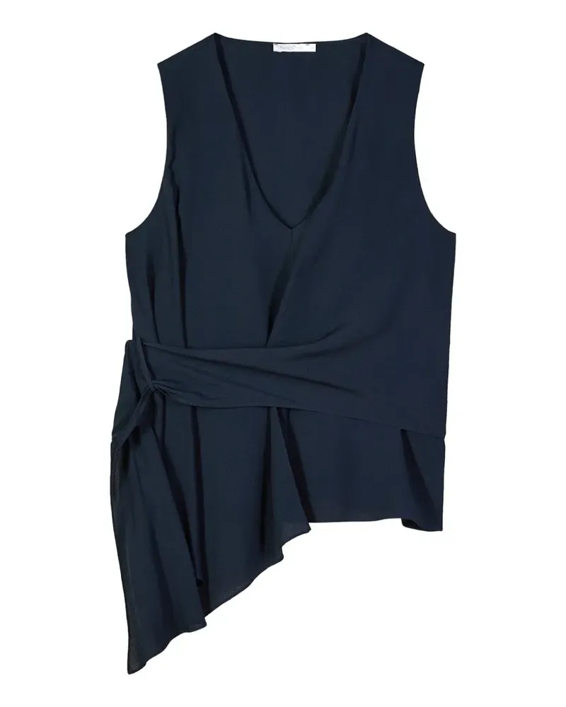 Patrizia Pepe Asymmetrisches Top mit Drapierung - Blau Blau