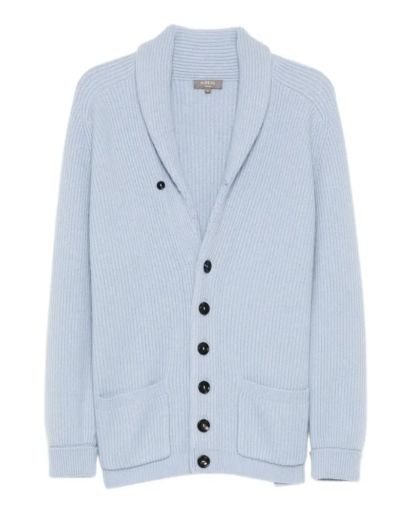 N.Peal Kensington Cardigan - Blau Blau
