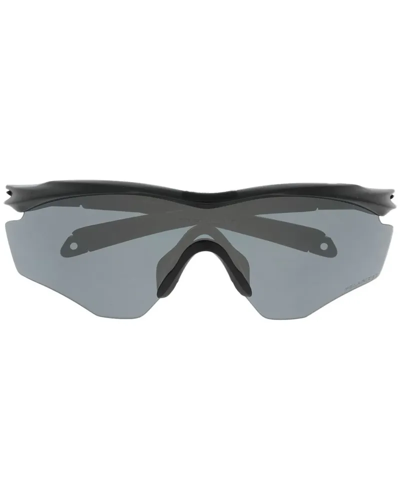 Oakley Sonnenbrille mit Shield-Gestell - Schwarz Schwarz