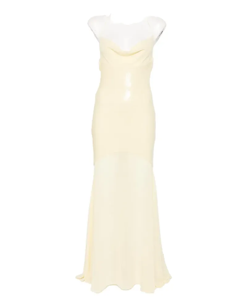 Patrizia Pepe sequined maxi dress - Gelb Gelb