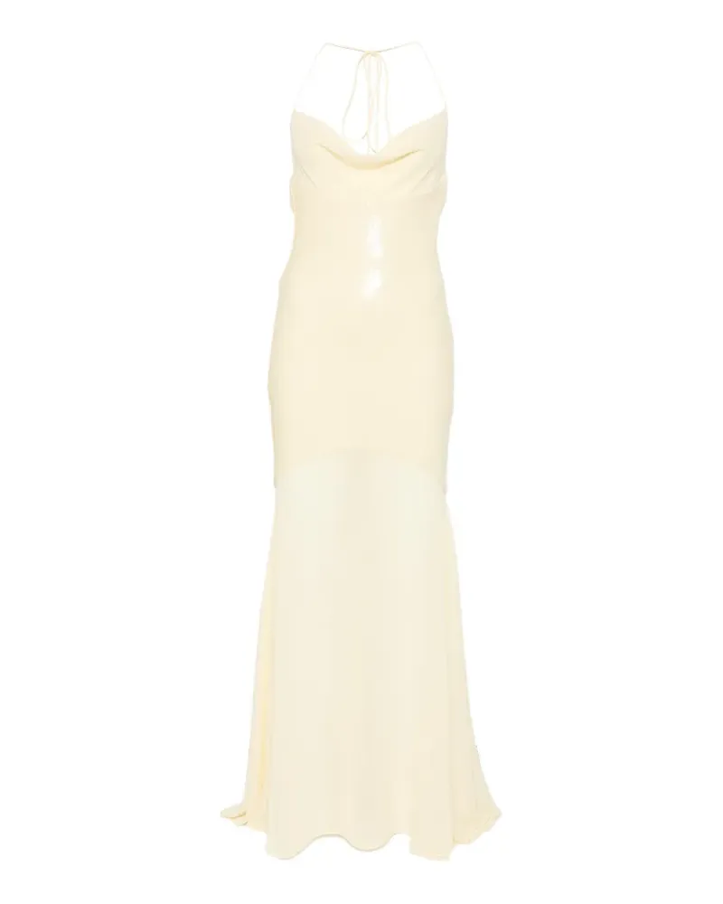 Patrizia Pepe sequined maxi dress - Gelb Gelb