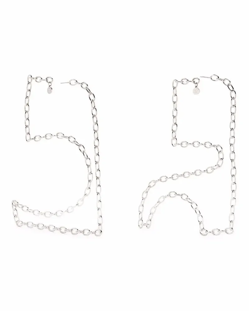Courrèges Ohrringe im Kettendesign - Silber Silber
