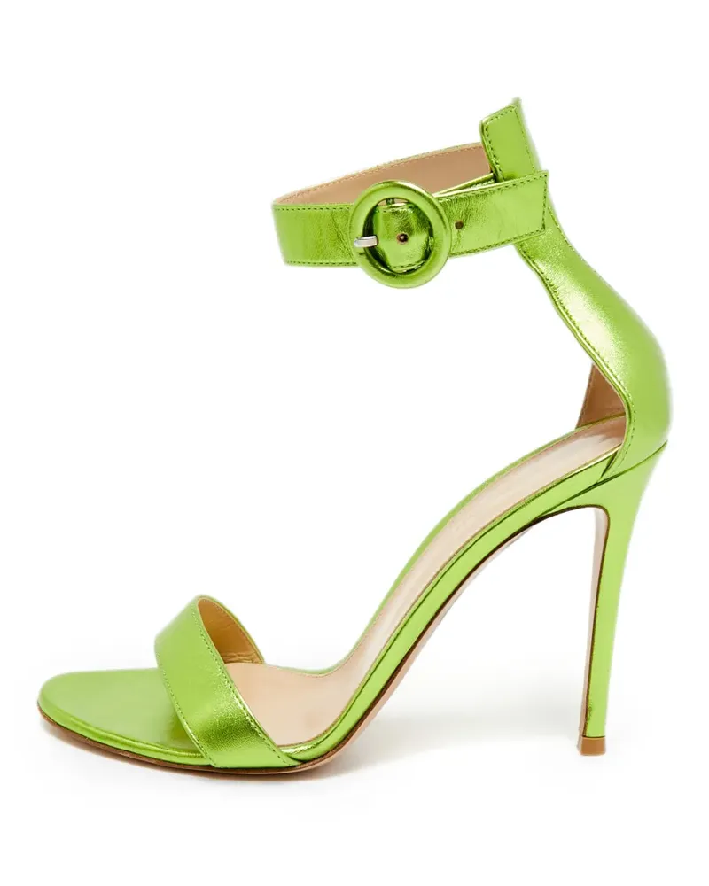Gianvito Rossi Portofino Sandalen mit Knöchelriemen - Grün Grün