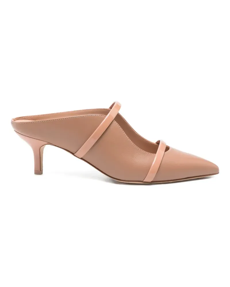 Malone Souliers Maureen pointed straps mules - Nude Nude