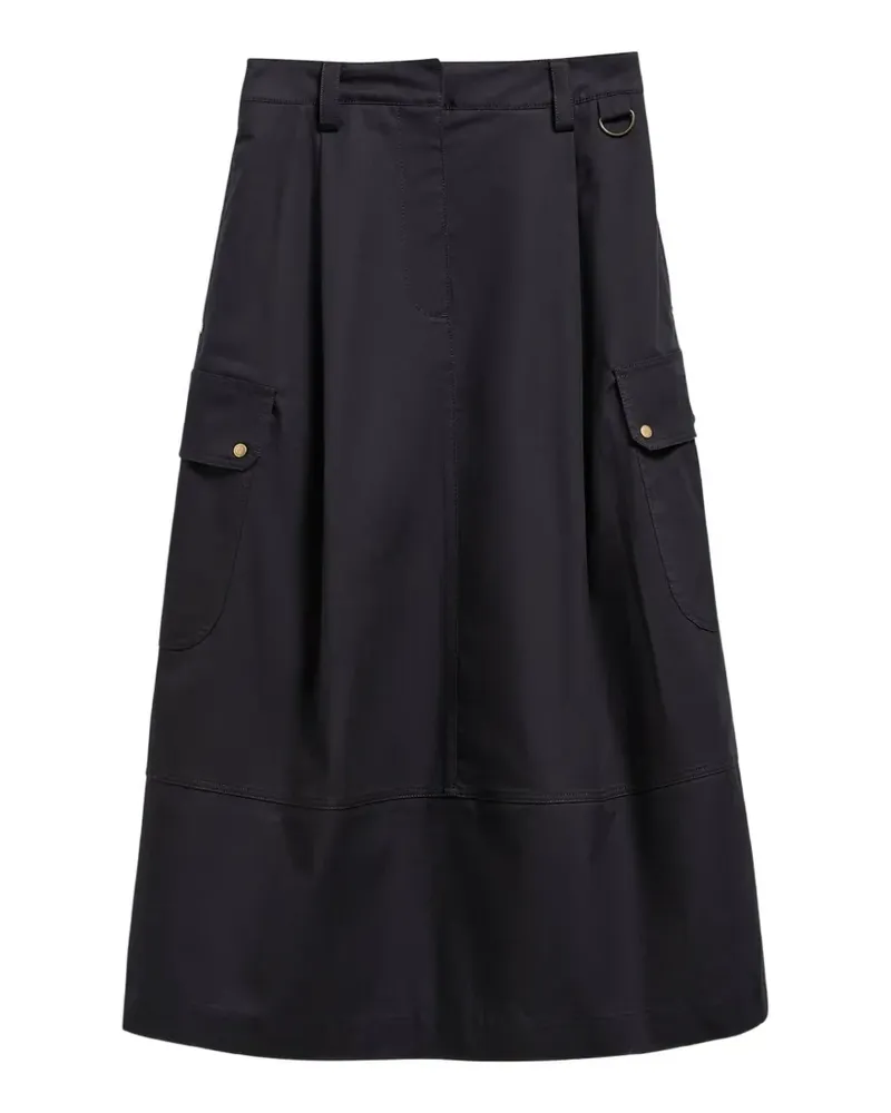 Barbour Carly cargo-pocket A-line midi skirt - Schwarz Schwarz