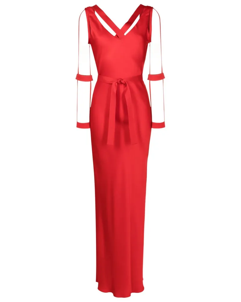 Gloria Coelho Optical-Illusion Maxikleid - Rot Rot