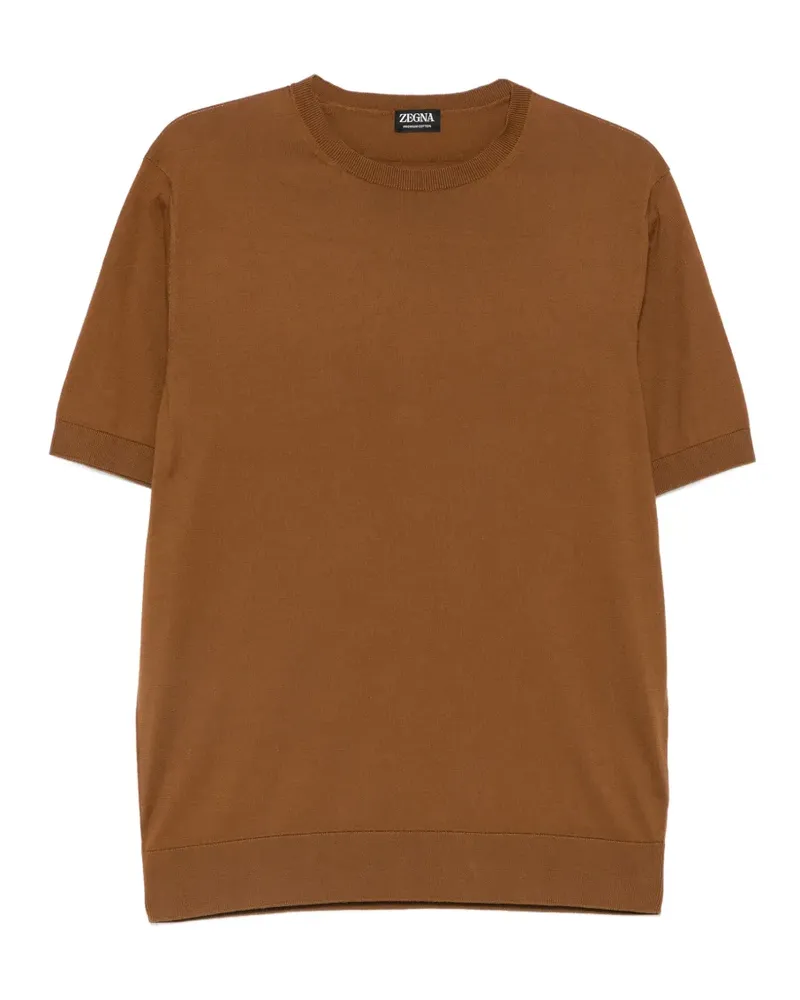 Ermenegildo Zegna crew-neck T-shirt - Braun Braun