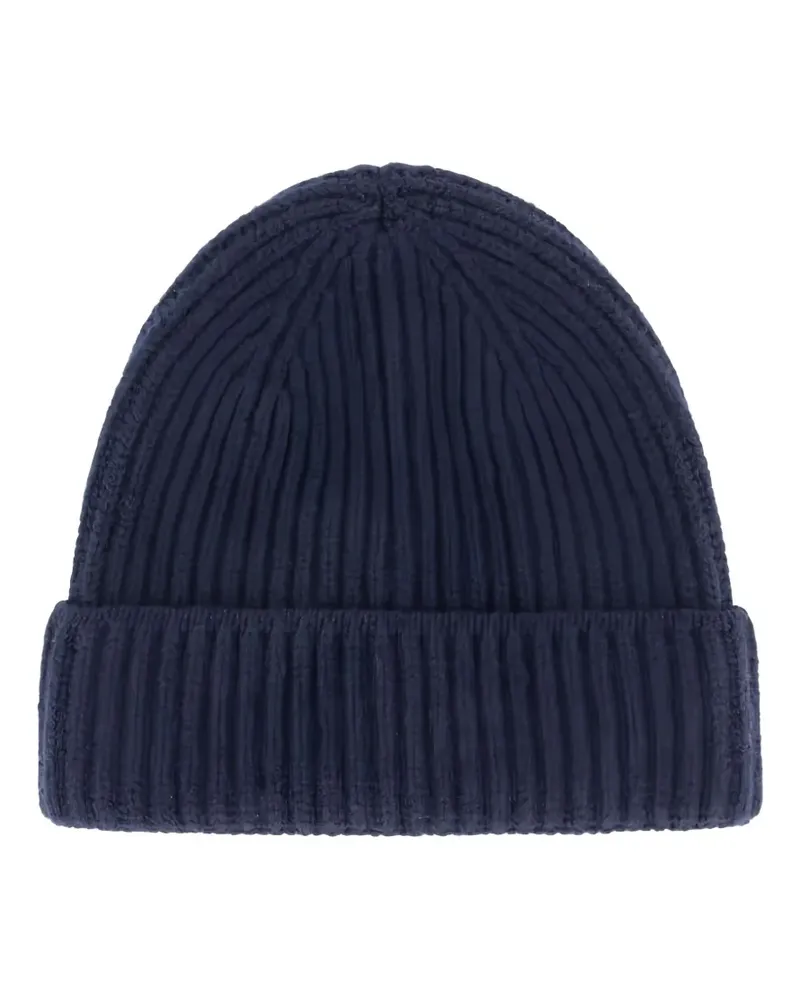 Doriani Gerippte Beanie - Blau Blau