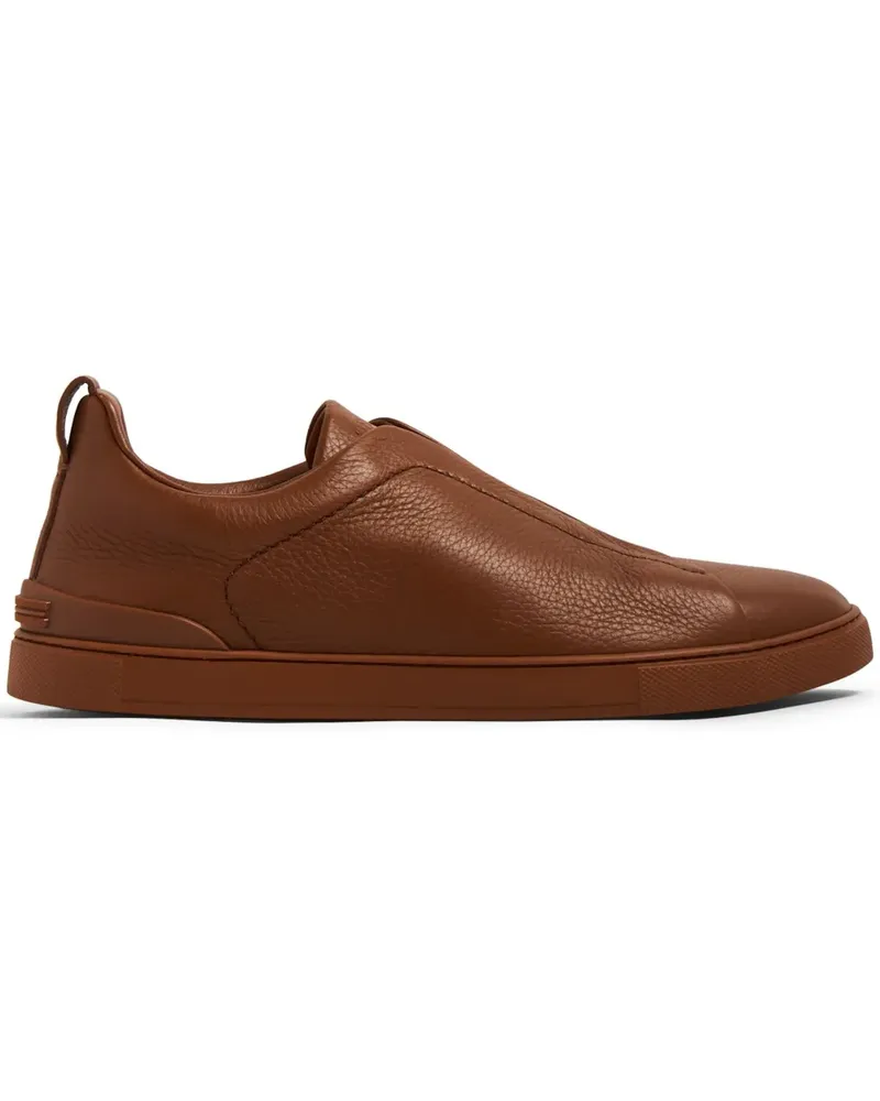 Ermenegildo Zegna Triple Stitch Sneakers - Braun Braun