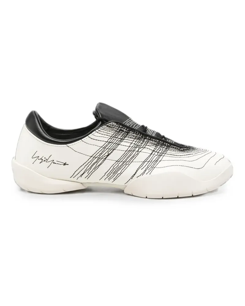 Y-3 logo-embroidered sneakers - Weiß Weiß