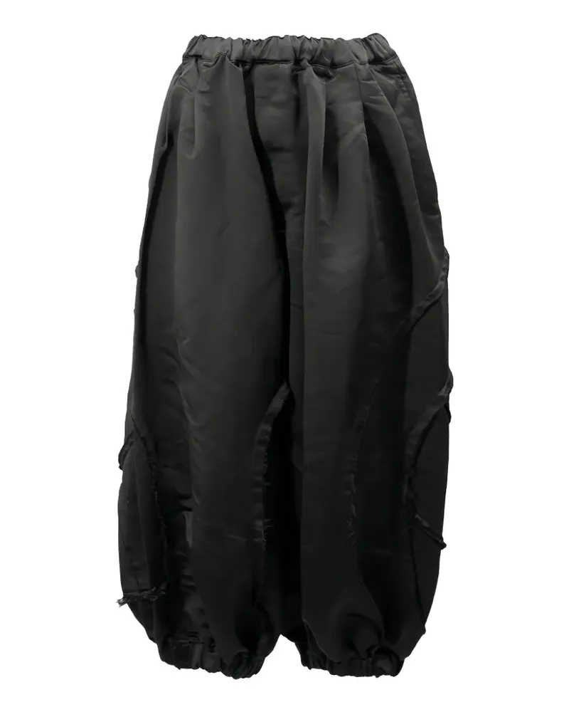 Comme des Garçons raw-edge panelled loose-fit trousers - Schwarz Schwarz