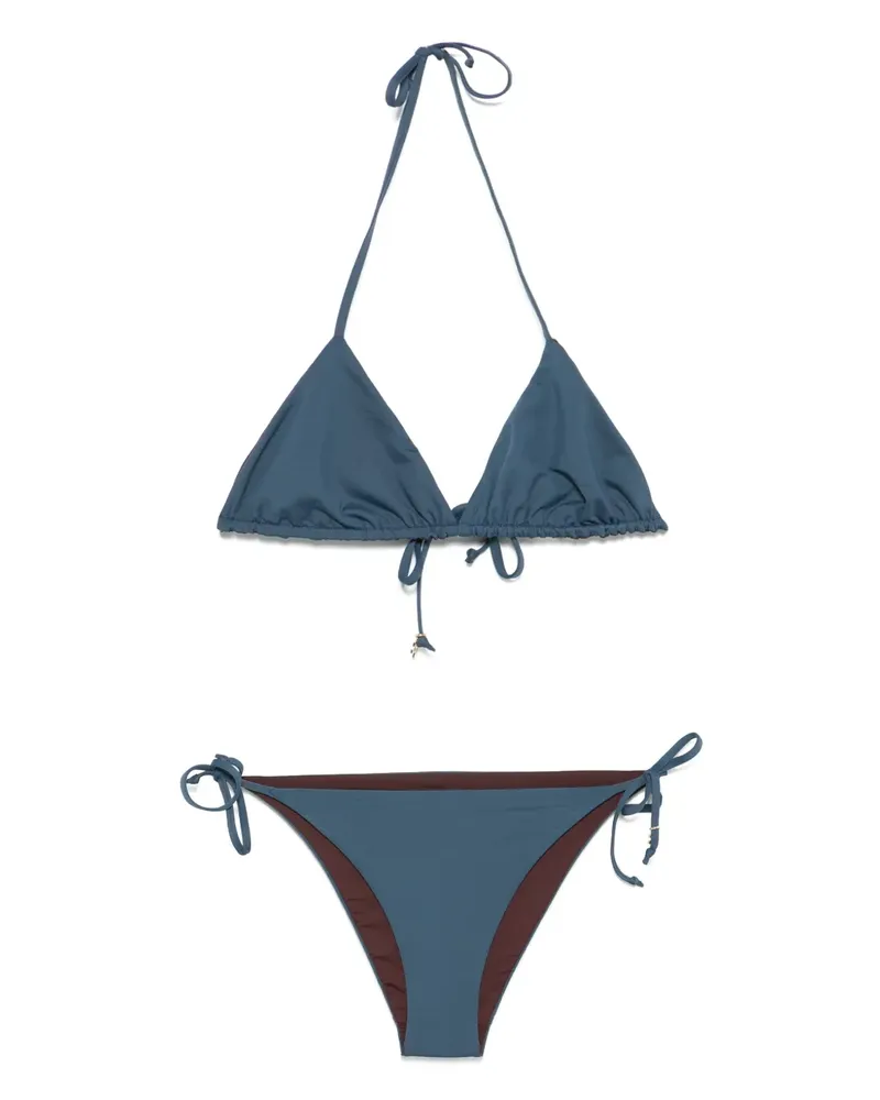 FISICO-Cristina Ferrari Klassischer Triangel-Bikini - Blau Blau