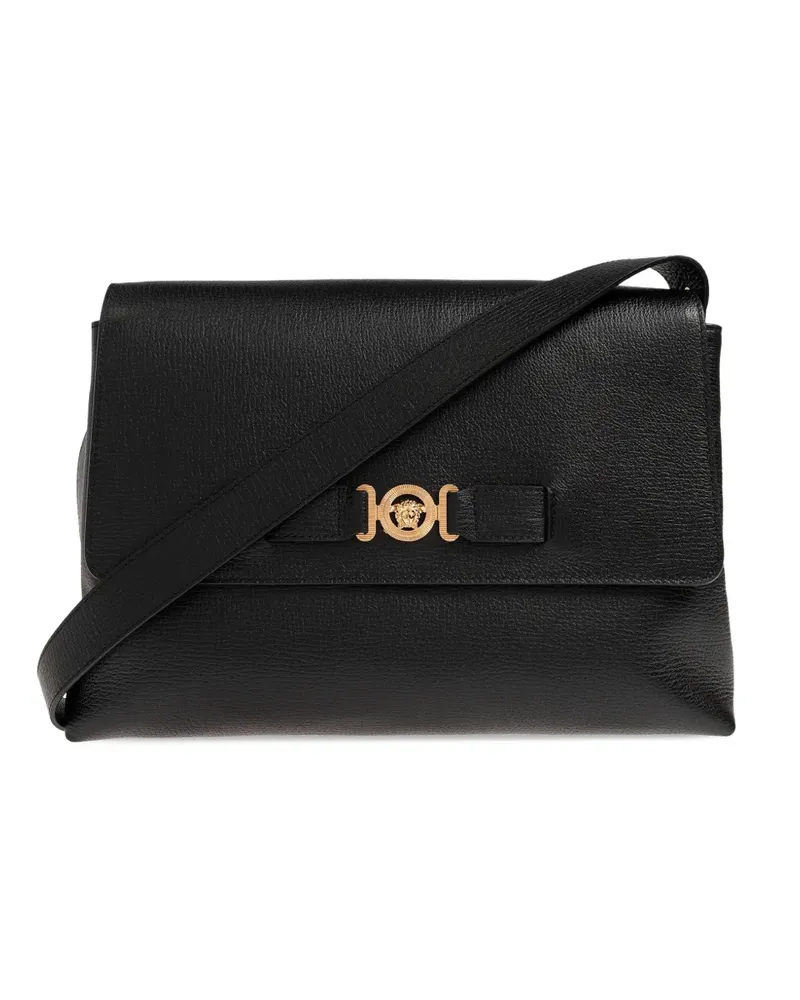 Versace Medusa Biggie leather messenger bag - Schwarz Schwarz