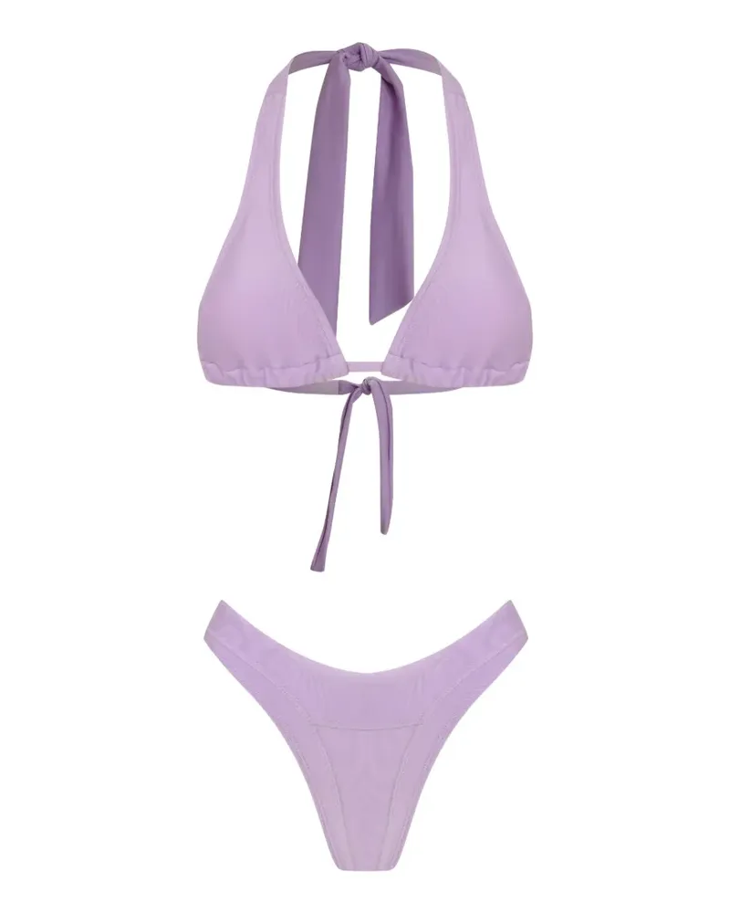 Amir Slama Triangel-Bikini mit Neckholder - Violett Violett
