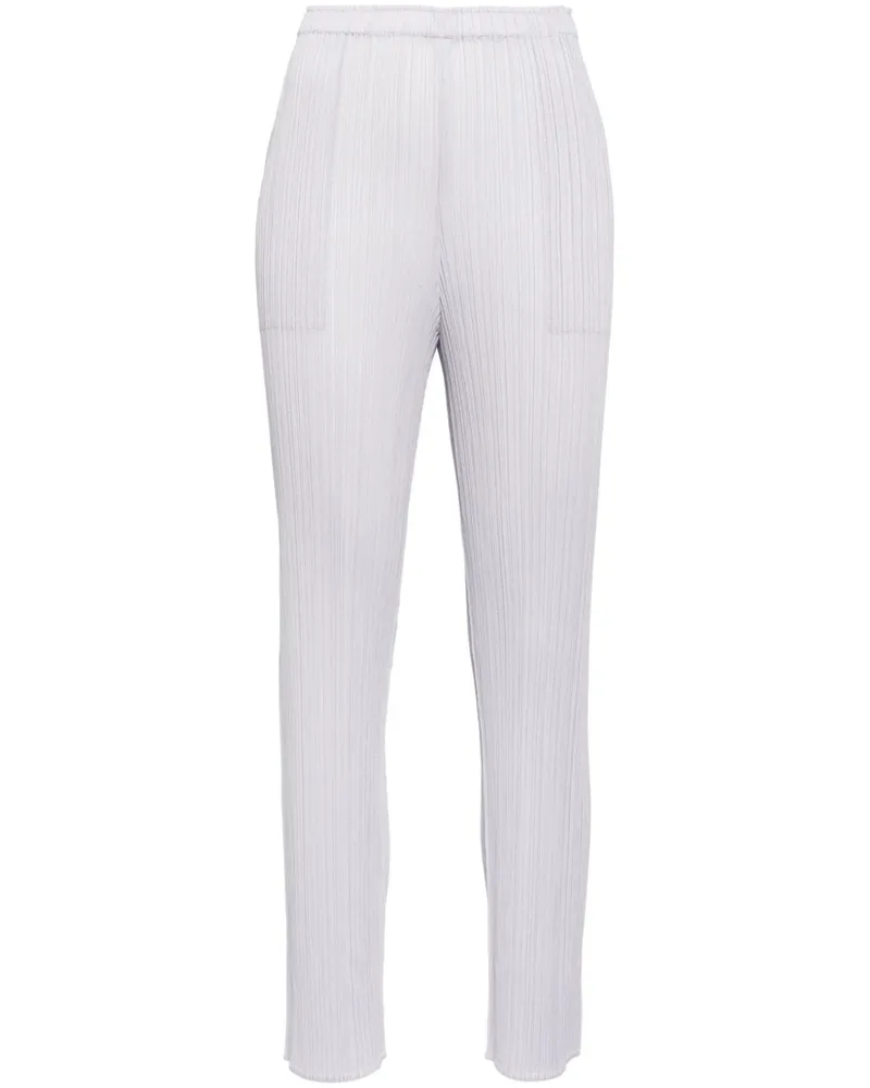 Issey Miyake Schmale July Hose - Grau Grau