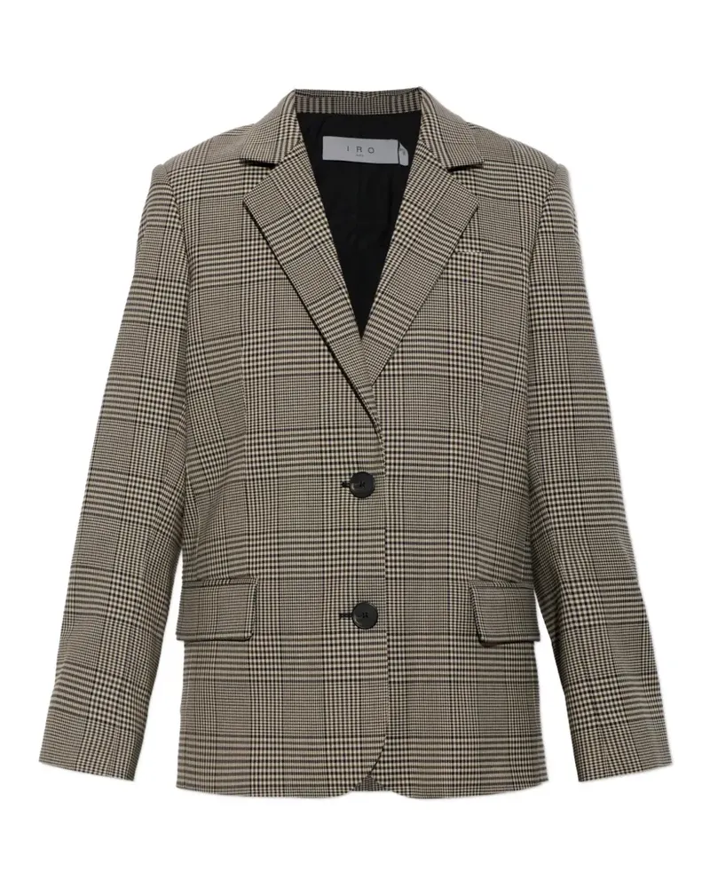 IRO check-pattern blazer - Nude Nude
