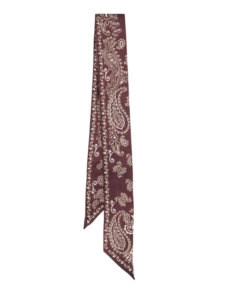 Golden Goose Schal aus Seide mit Paisley-Print - Rot Rot
