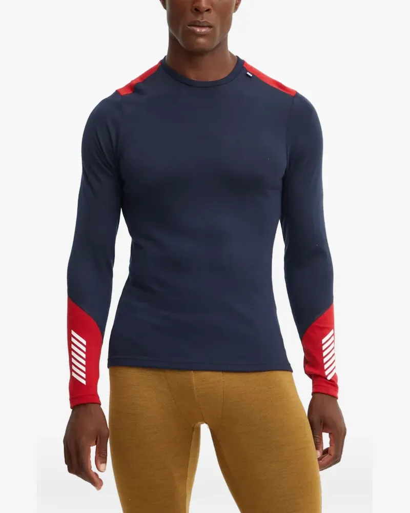Helly Hansen logo-tag long-sleeve top - Blau Blau
