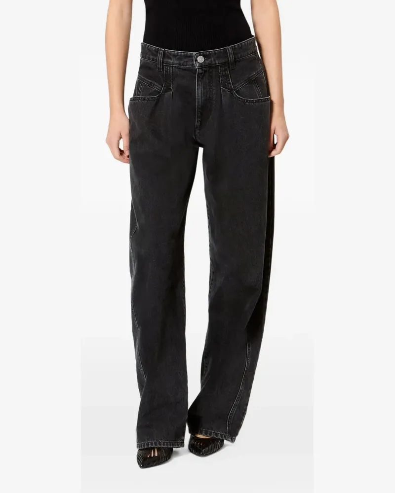Isabel Marant Lisha Tapered-Jeans - Schwarz Schwarz