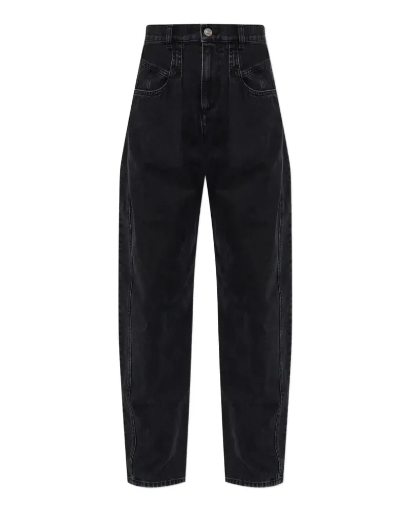 Isabel Marant Lisha Tapered-Jeans - Schwarz Schwarz
