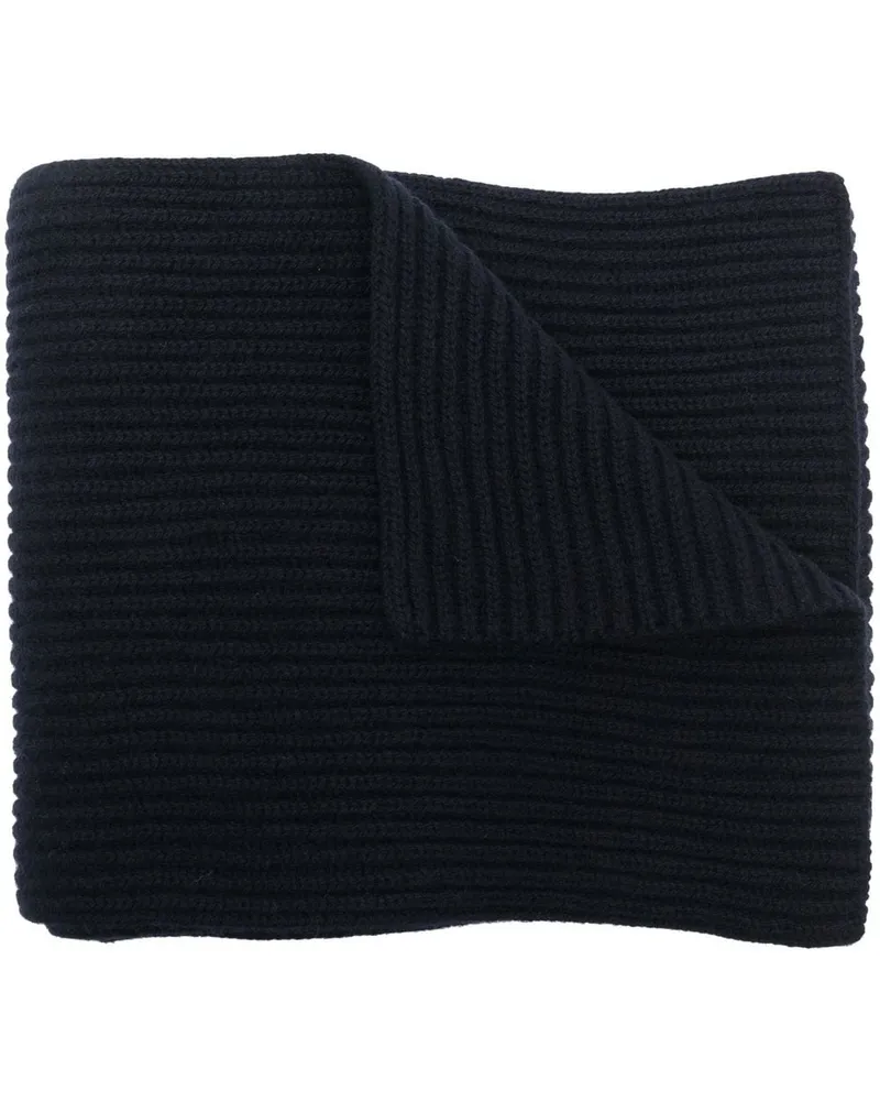 A.P.C. Grob gerippter Strickschal - Blau Blau