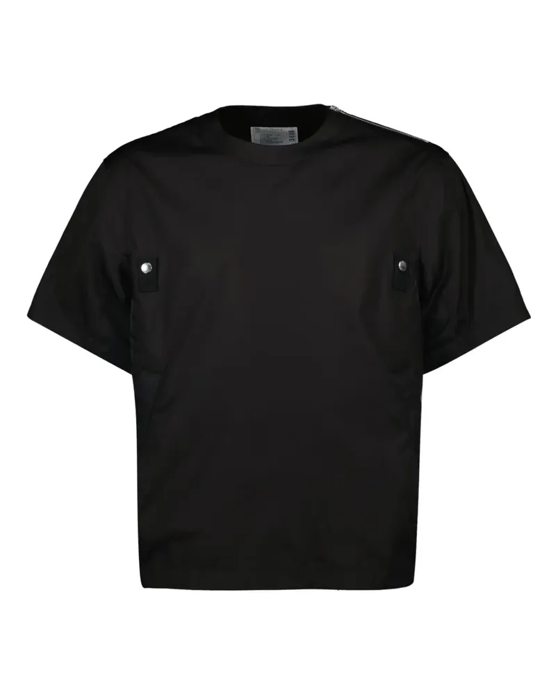 Sacai Klassisches T-Shirt - Schwarz Schwarz
