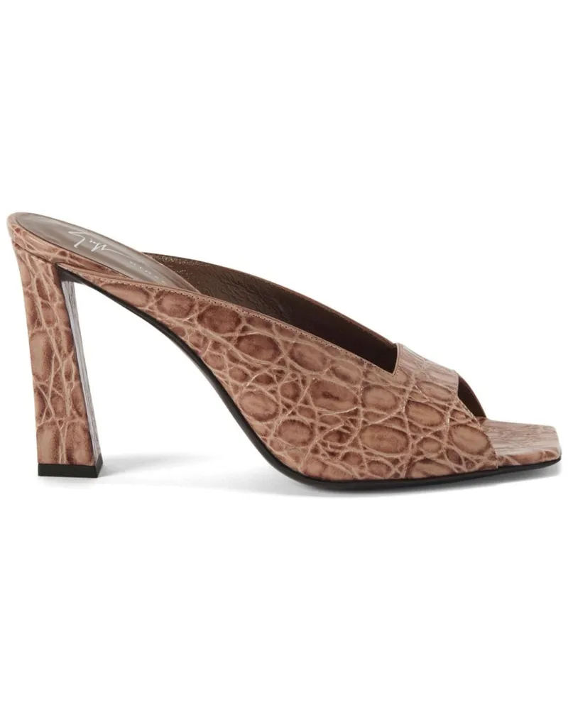 Giuseppe Zanotti Mya Mules 90mm - Nude Nude