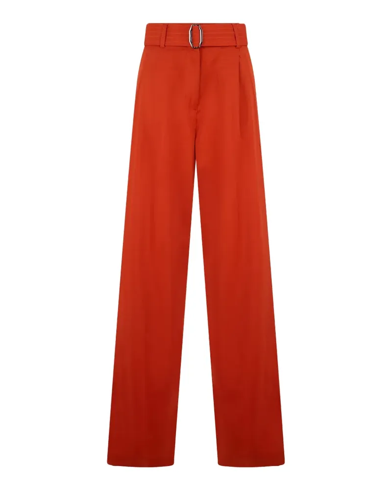 MOORER Lorian-Wrl belted wide-leg trousers - Rot Rot