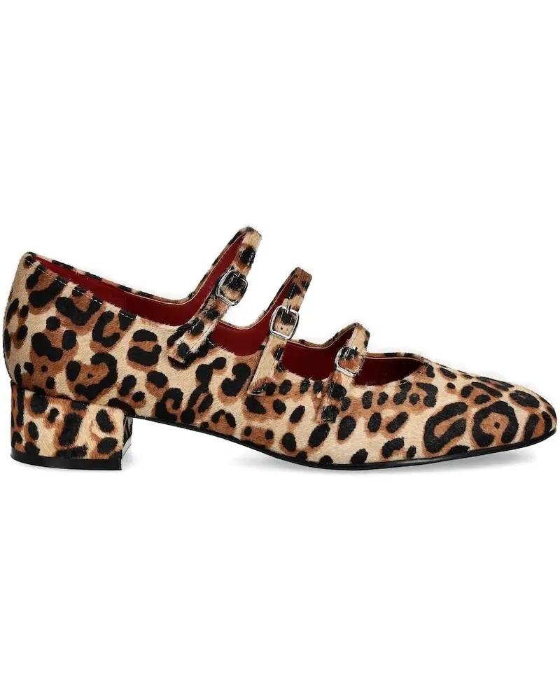 Jeffrey Campbell Pumps mit Leoparden-Print 35mm - Nude Nude