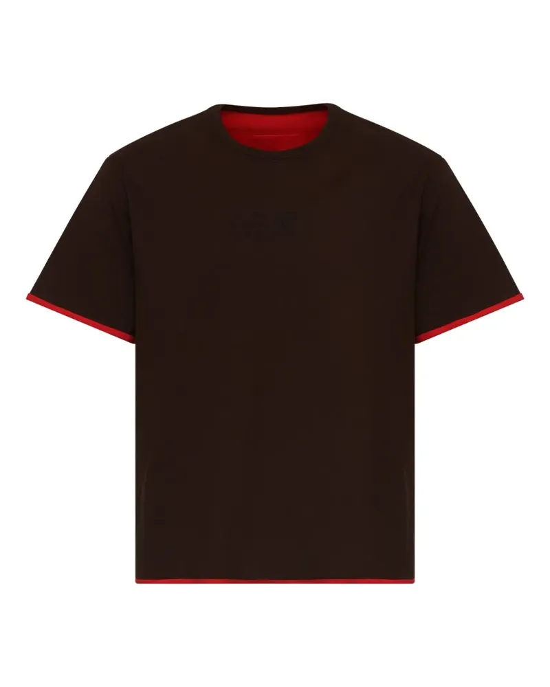 Maison Margiela reversible cotton T-shirt - Braun Braun