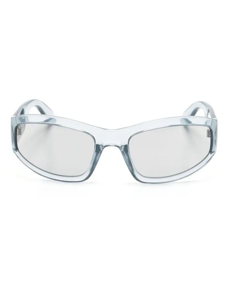 Moschino Bikerbrille mit Logo Grau