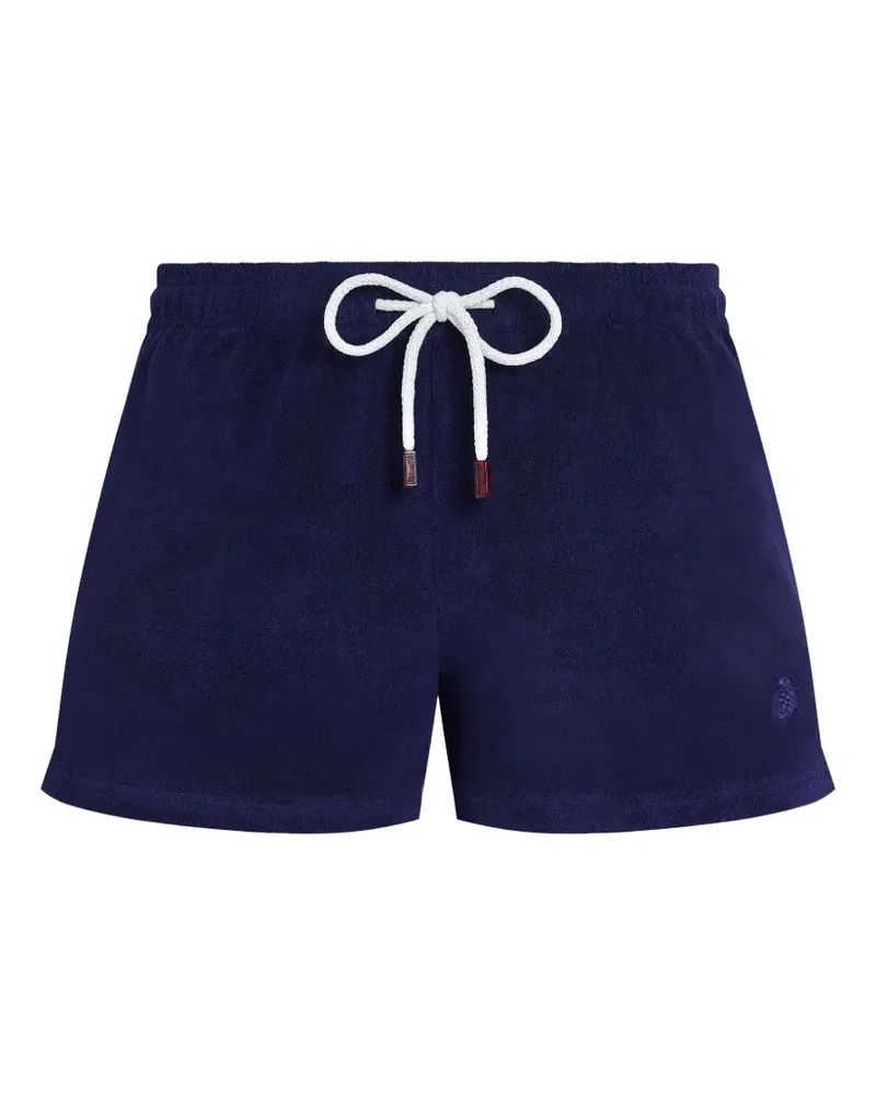 Vilebrequin Bestickte Frottee-Shorts - Blau Blau