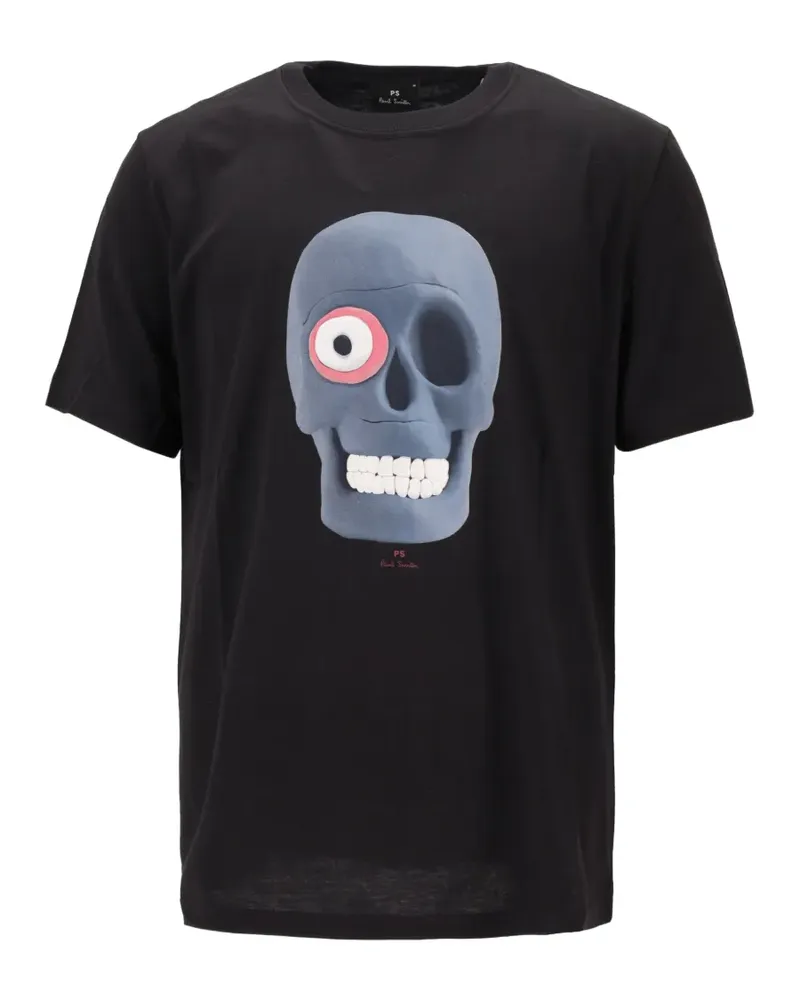 Paul Smith T-Shirt mit Totenkopf-Print - Schwarz Schwarz