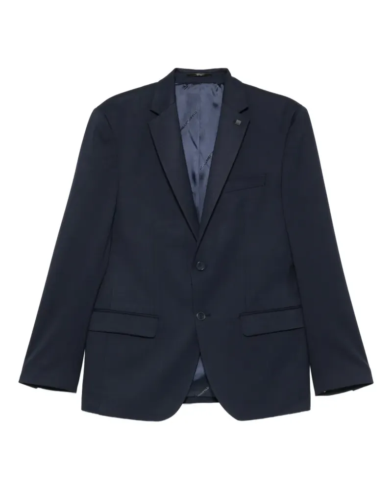 Karl Lagerfeld notched-lapels single-breasted jacket - Blau Blau