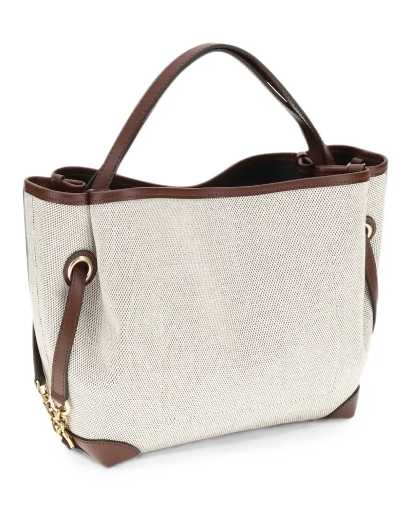 Chloé Clover logo-print tote bag - Nude Nude