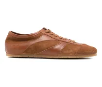 Sneakers mit Kontrasteinsatz - Braun