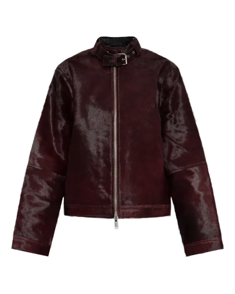 Samsøe & Samsøe Salita buckle-detail zip-up jacket - Rot Rot