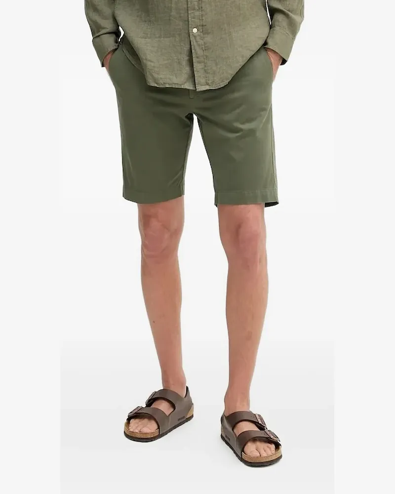 Hackett Twill-Shorts mit geknöpften Taschen - Grün Grün