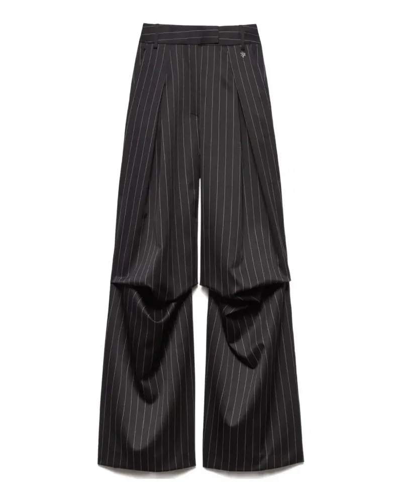 Aniye By Miriam baggy pinstripe trousers - Schwarz Schwarz