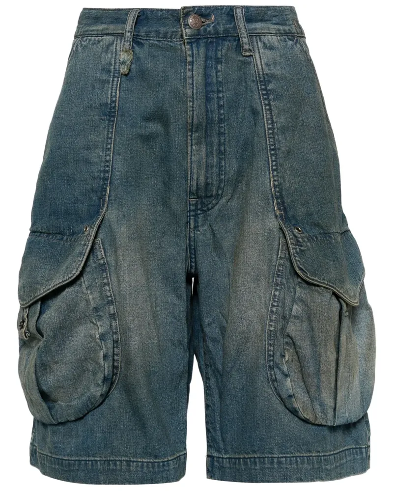 R13 Jeans-Shorts mit Taschen - Blau Blau