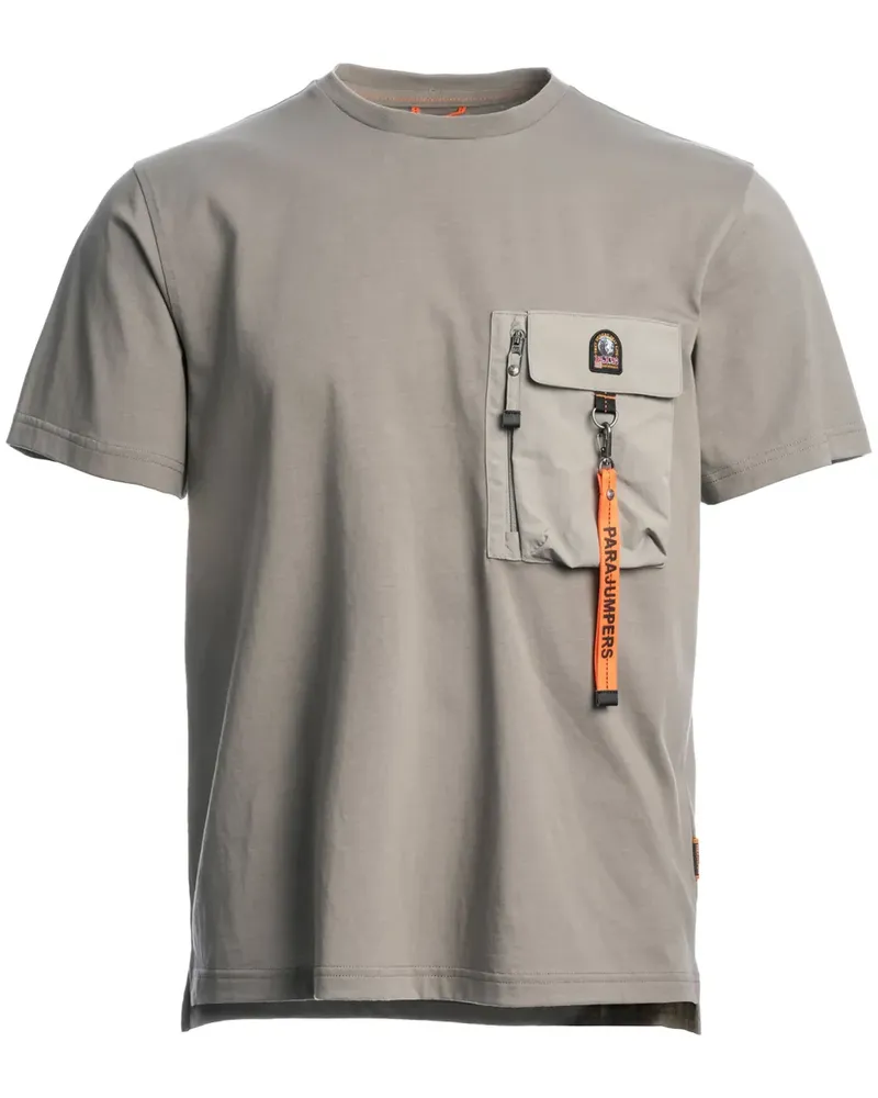 Parajumpers T-Shirt mit Klappentasche - Nude Nude