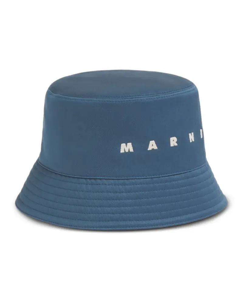Marni Fischerhut mit Logo-Stickerei - Blau Blau