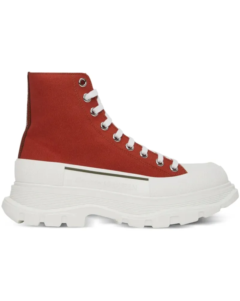 Alexander McQueen Tread Slick "Red/White" Sneakers - Rot Rot