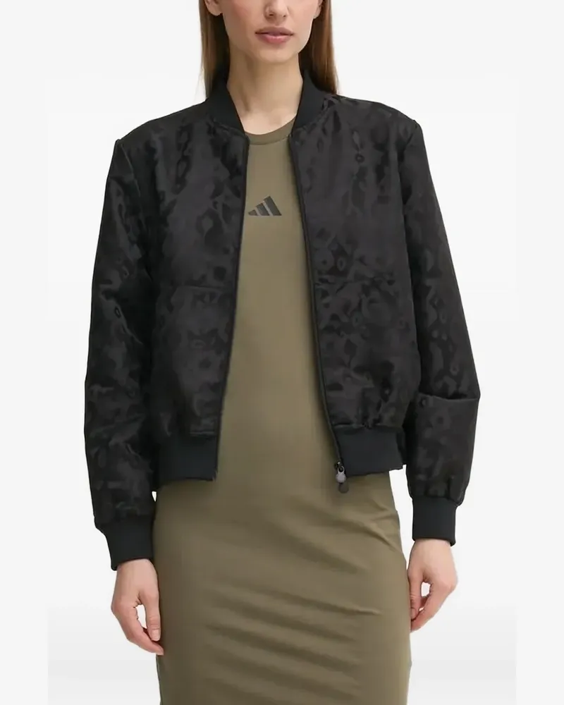 EA7 Bomberjacke mit Leoparden-Print - Schwarz Schwarz