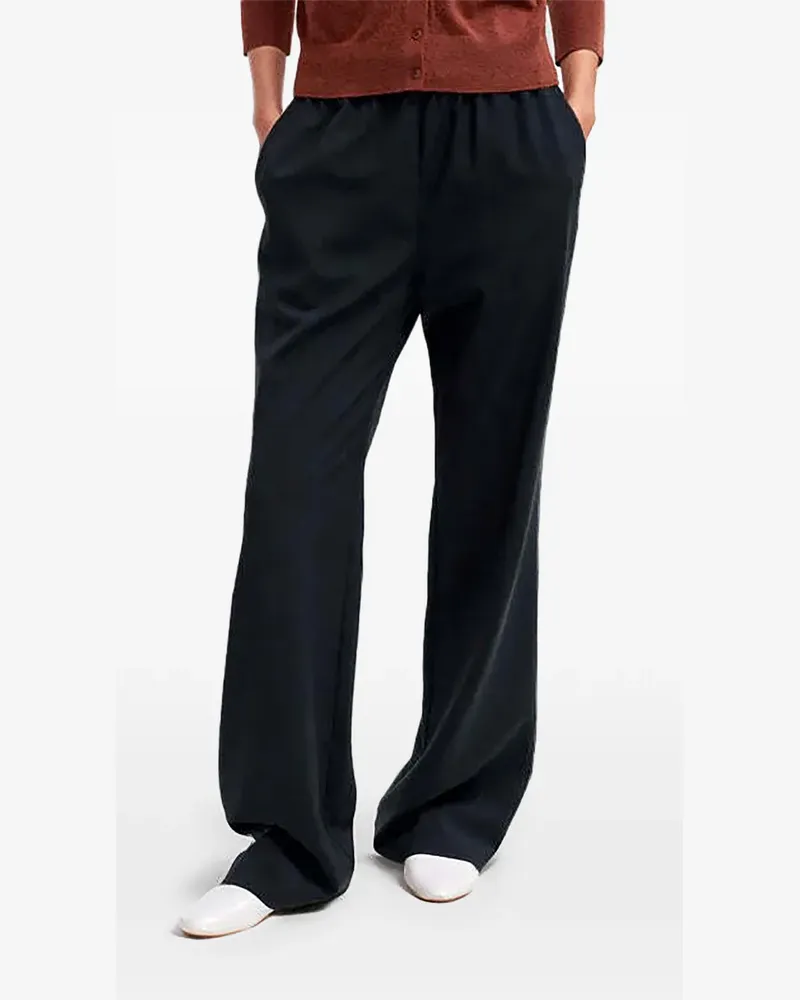 tibi Charles elasticated-waistband trousers - Blau Blau