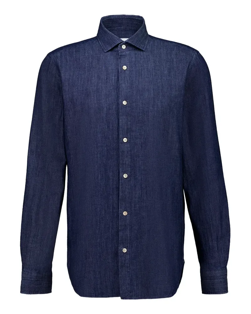 Boglioli long-sleeve button shirt - Blau Blau