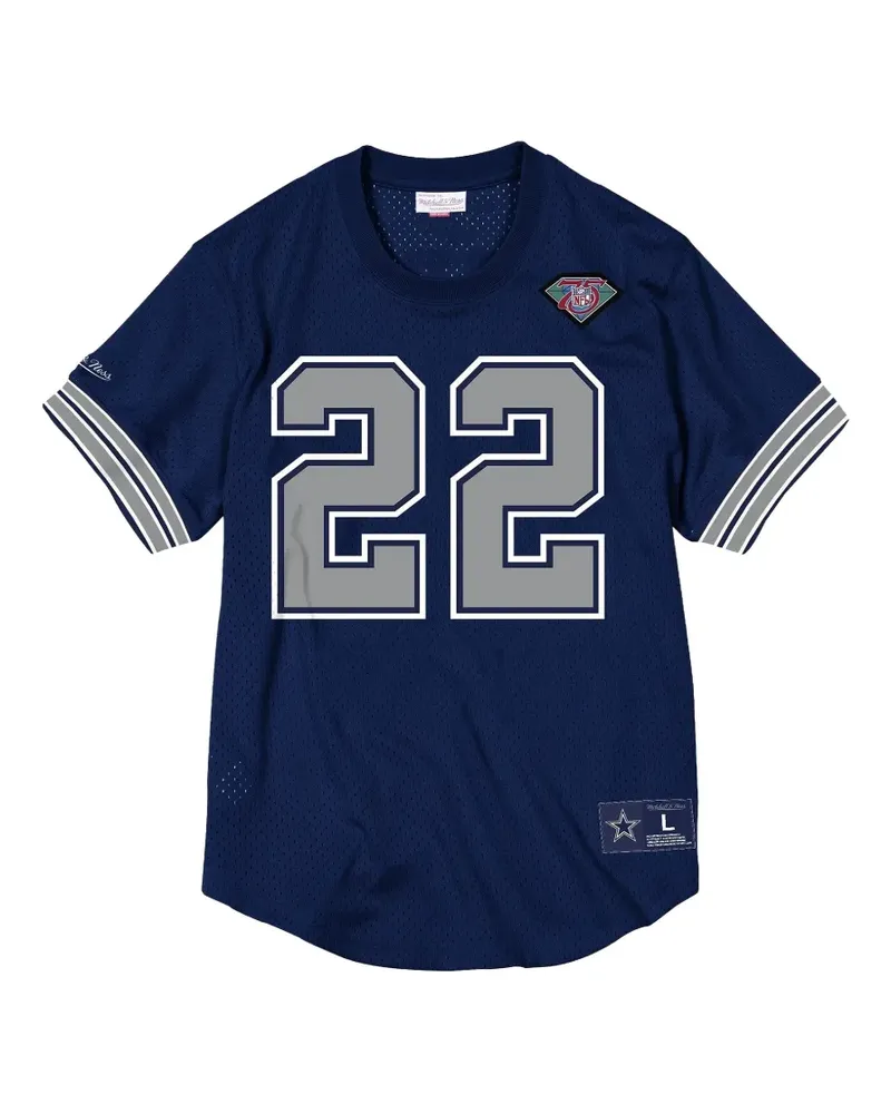 Mitchell & Ness NFL Name & Number Dallas Cowboys T-Shirt - Blau Blau