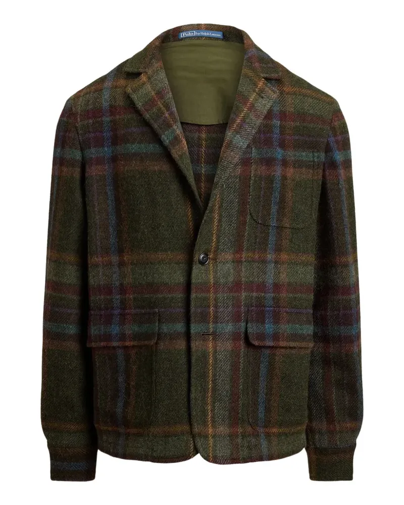 Ralph Lauren Kariertes Tweed-Sakko - Grün Grün
