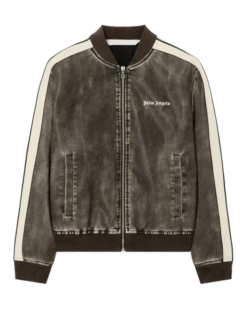 Palm Angels Classic Bomberjacke mit Streifen - Grau Grau